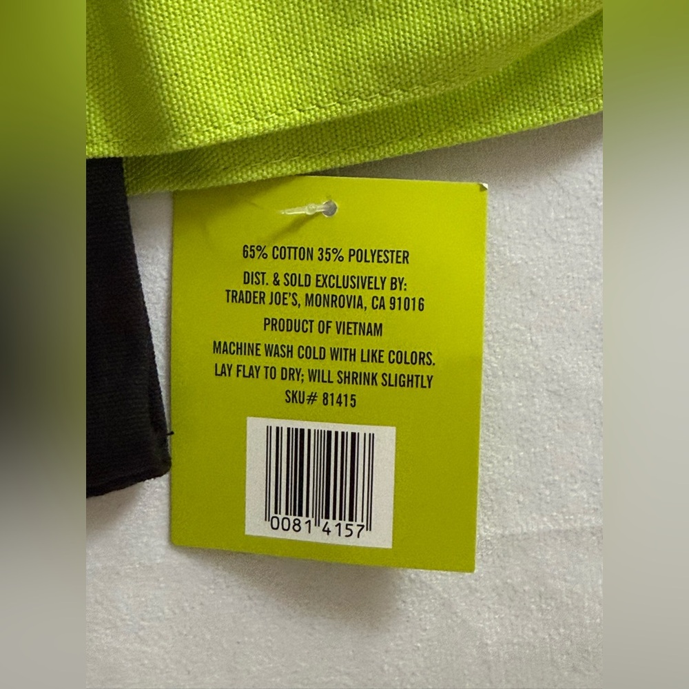 Trader Joes Mini Halloween Canvas Trick or Treat Tote Bag - Picture 4 of 4